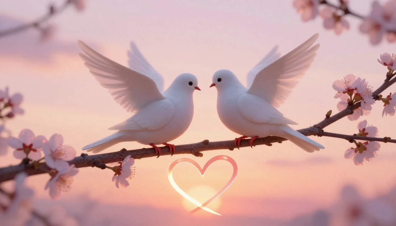 A heartwarming artistic composition symbolizing connection a...