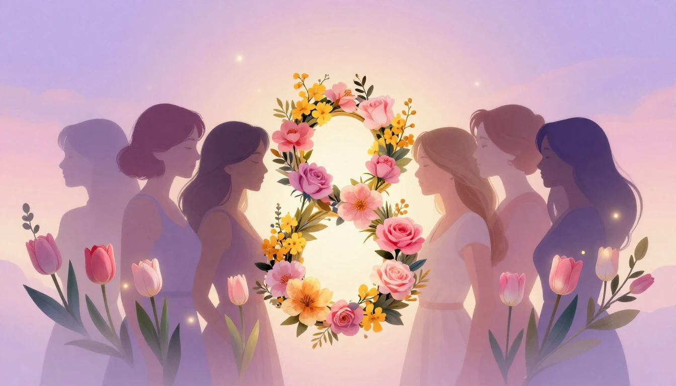 A beautiful and artistic illustration symbolizing Internatio...