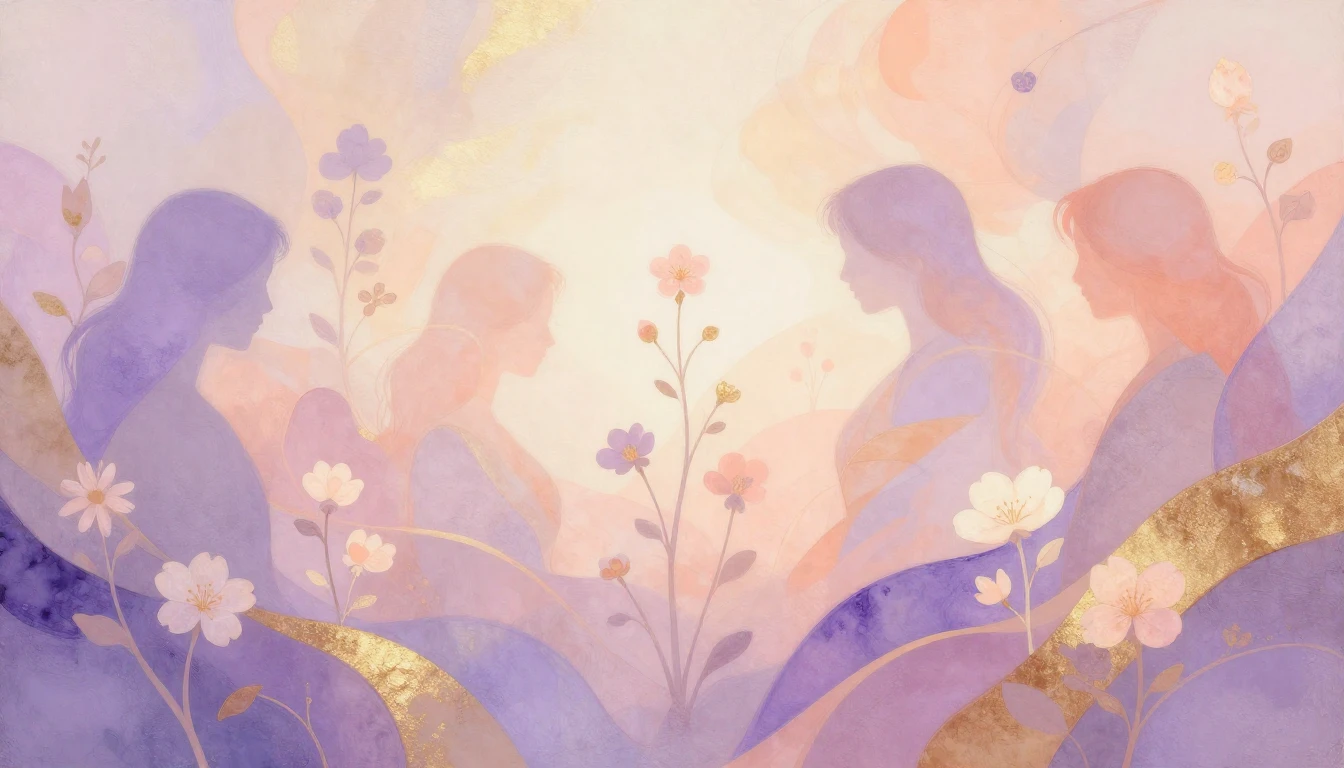 An abstract and elegant artistic composition representing gr...