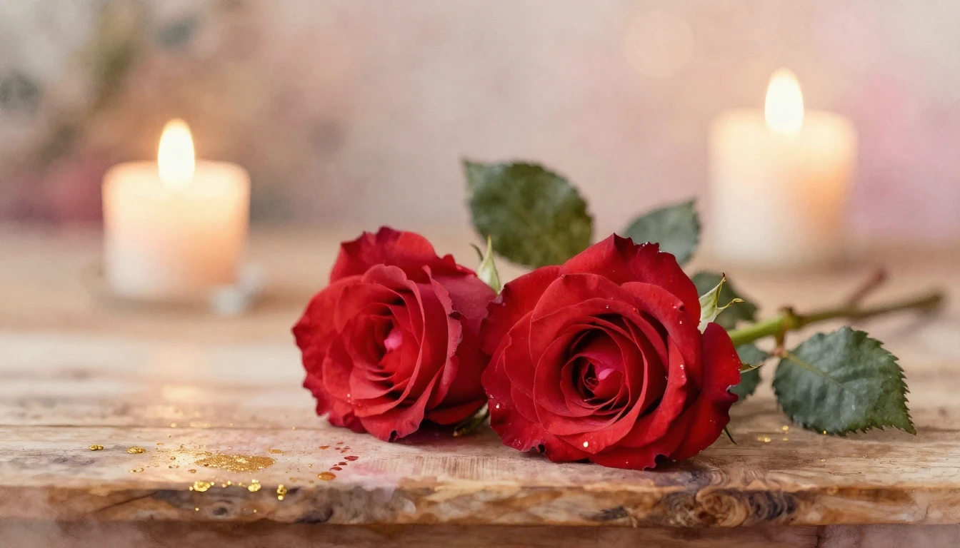 A soft and ethereal watercolor painting depicting two delica...