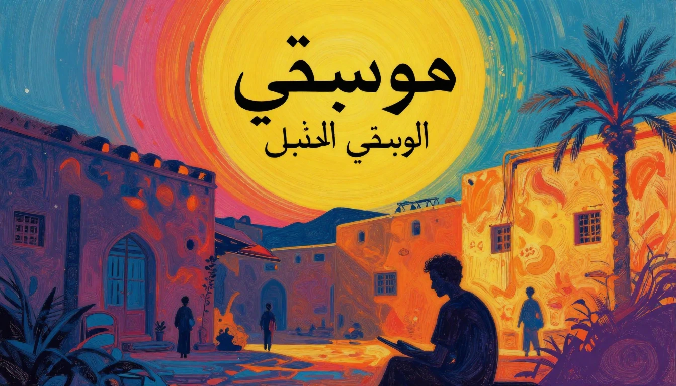 Album cover art for instrumental music about موسيقي عربي شرق...
