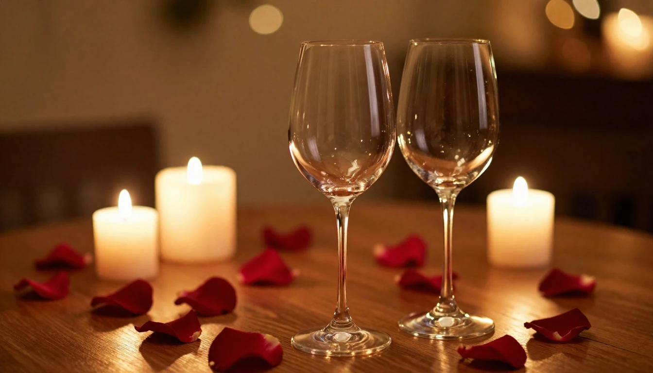 A breathtakingly beautiful and romantic scene featuring two ...