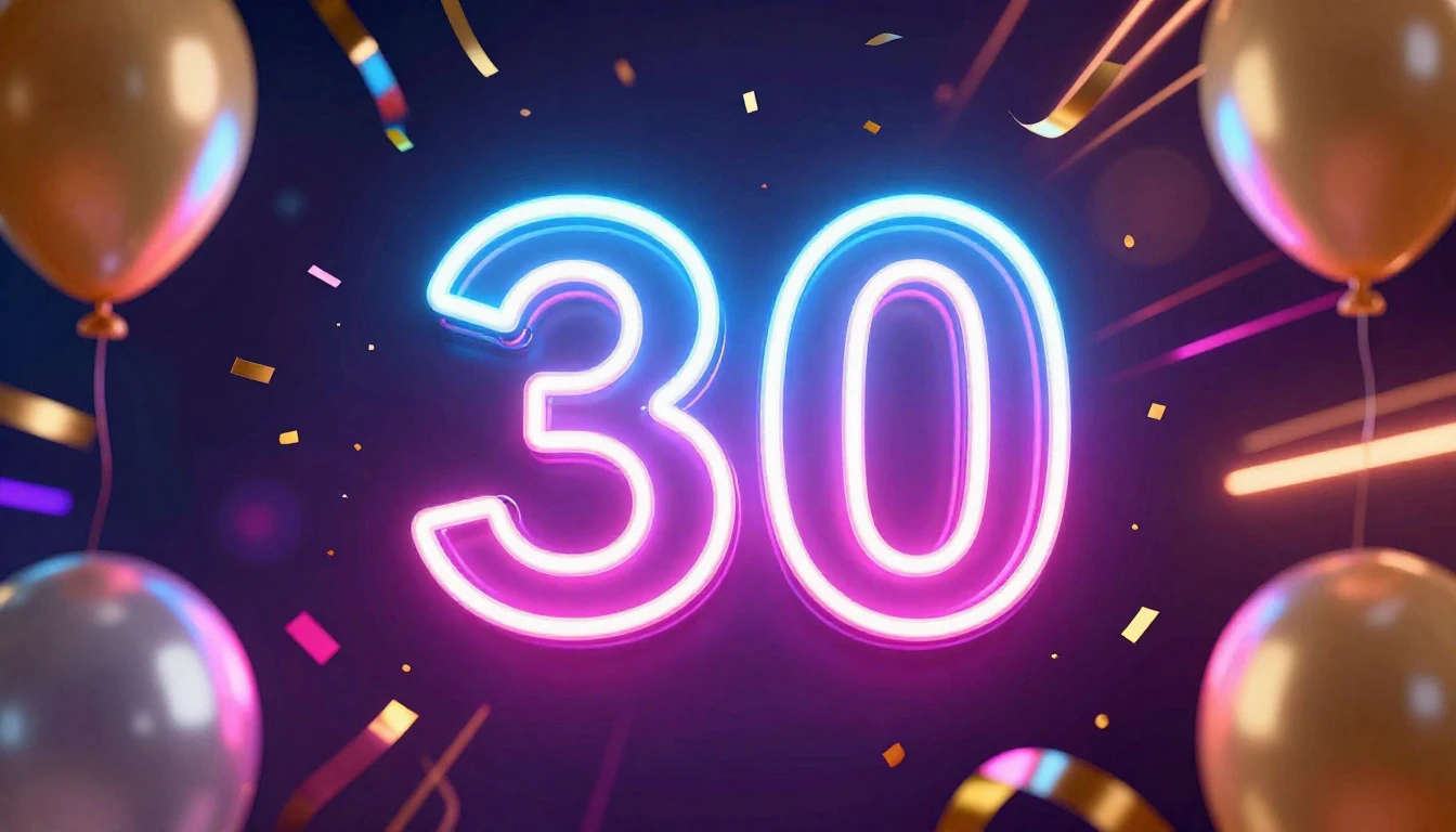 A vibrant and festive album cover design featuring a glowing...