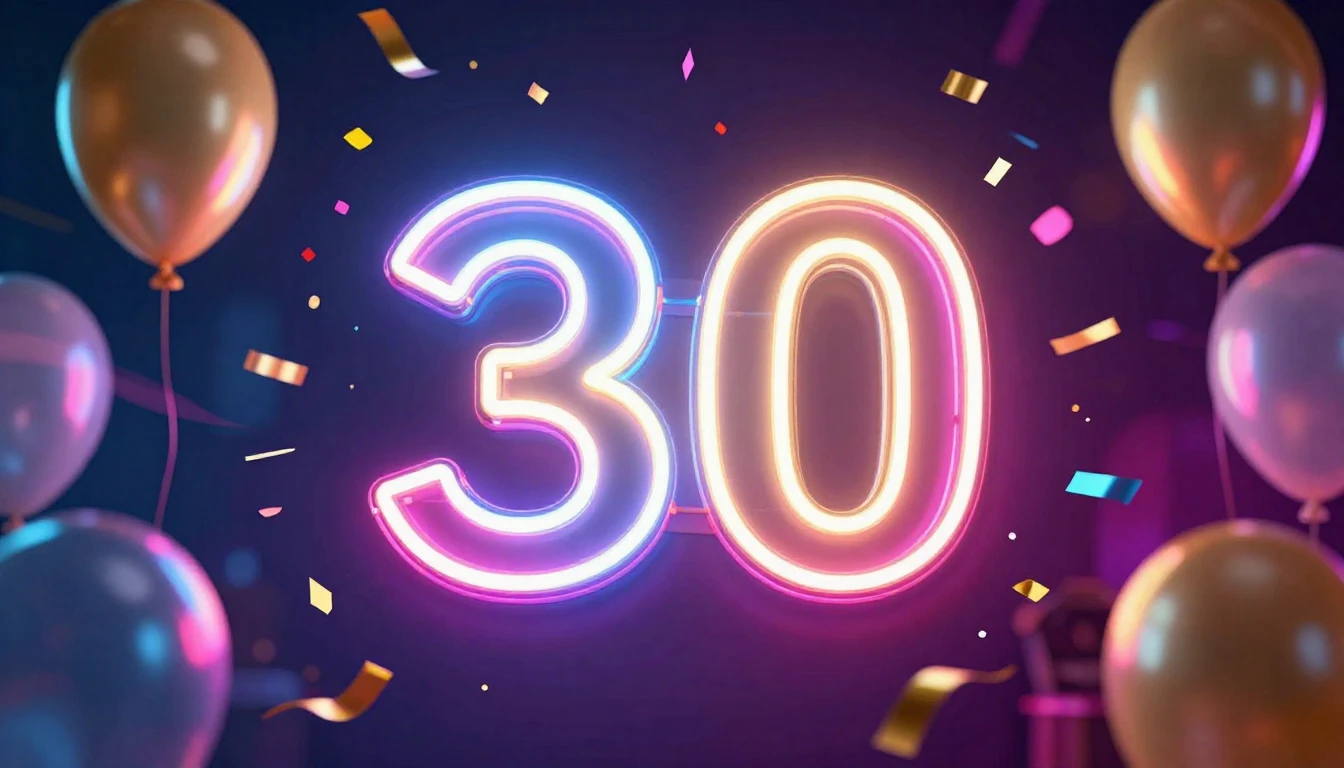 A vibrant and festive album cover design featuring a glowing...