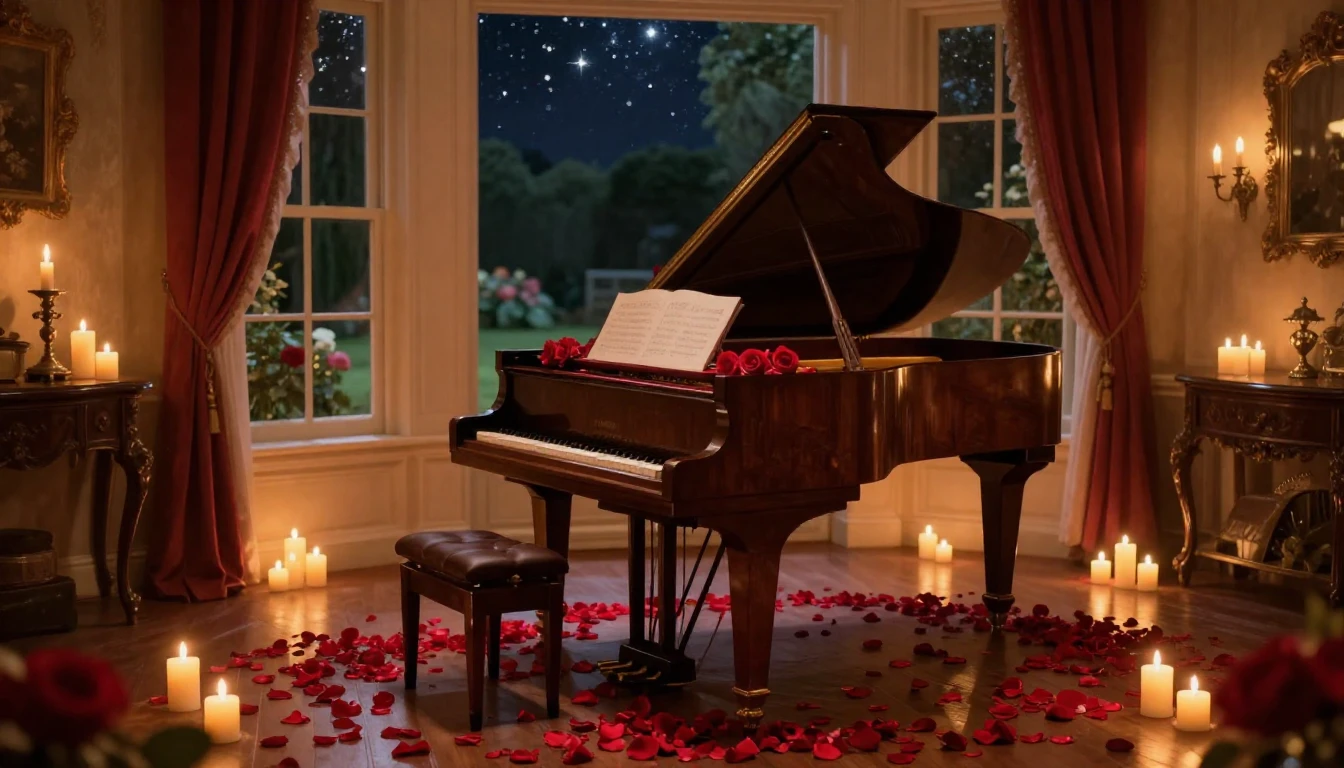 A breathtakingly beautiful scene of a cozy room illuminated ...