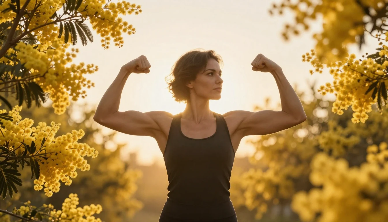 A beautiful silhouette of a strong, confident woman standing...