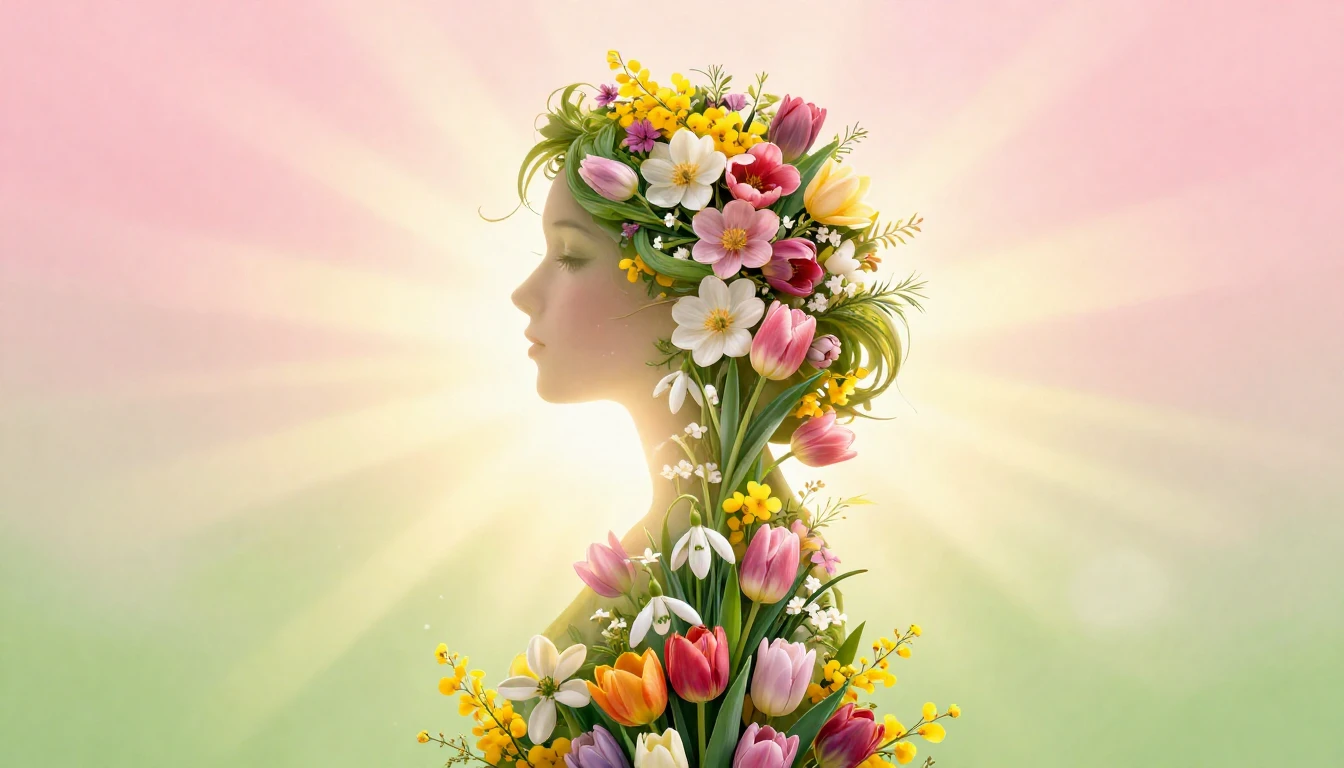 A vibrant and elegant digital art composition celebrating In...