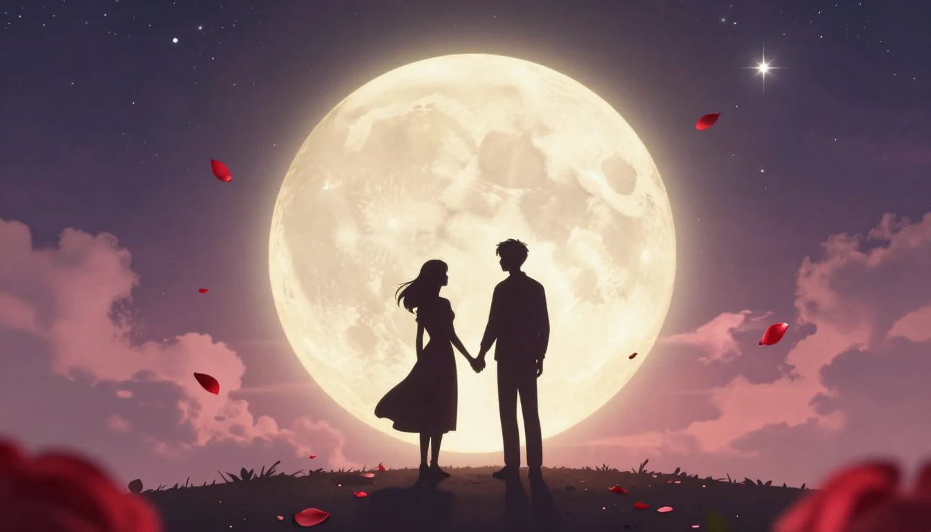 A romantic and magical illustration for a Valentine's Day so...