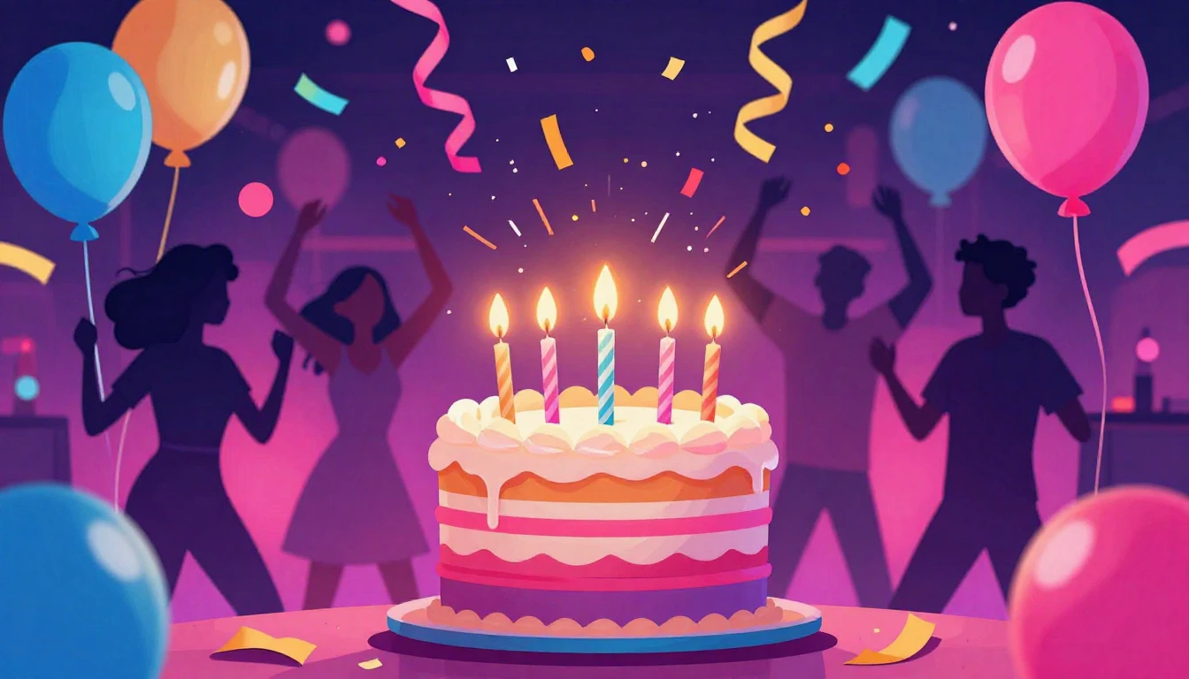 A vibrant and energetic digital art illustration depicting a...