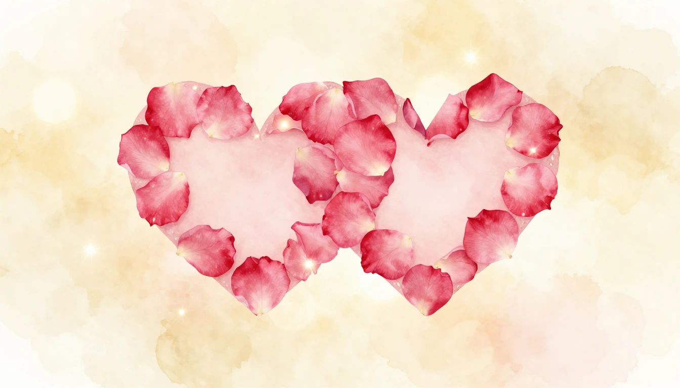 A delicate watercolor painting of two intertwined hearts mad...