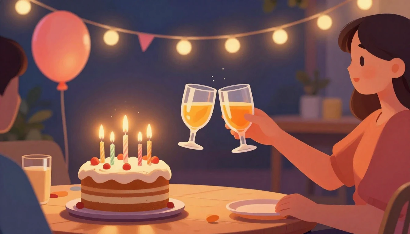 A vibrant and festive digital art illustration symbolizing f...