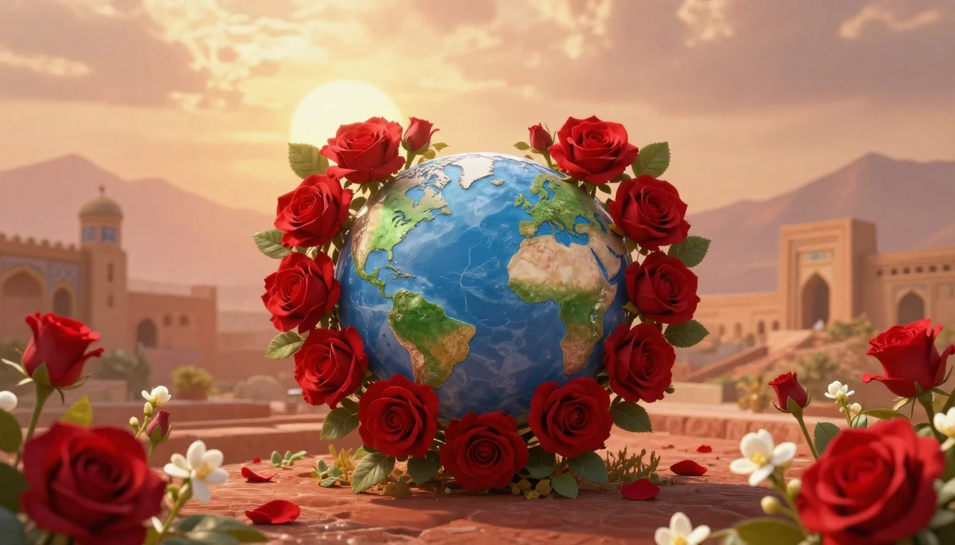 A beautiful landscape representing the Persian festival of S...