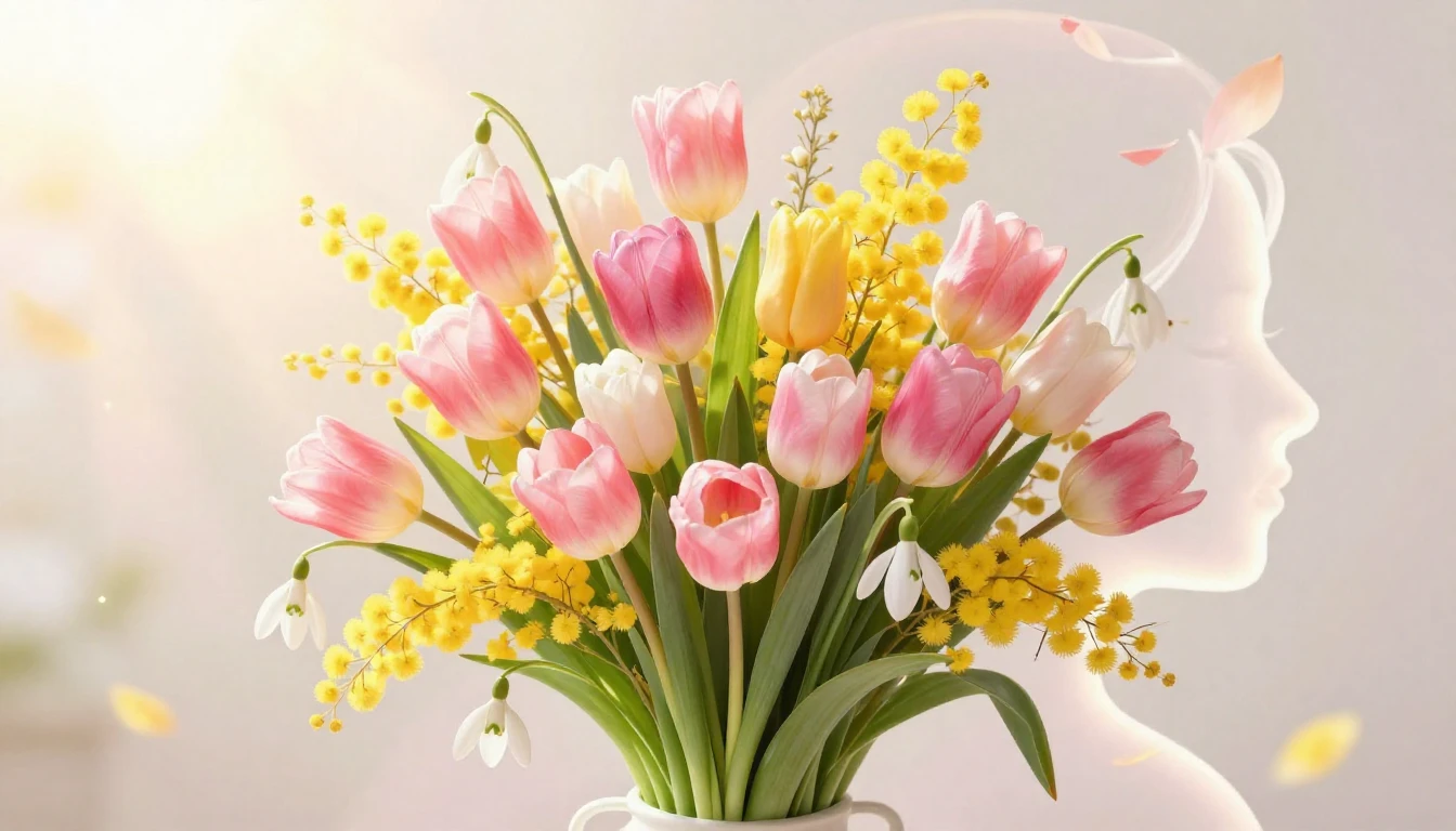 A vibrant and festive concept art for International Women's ...