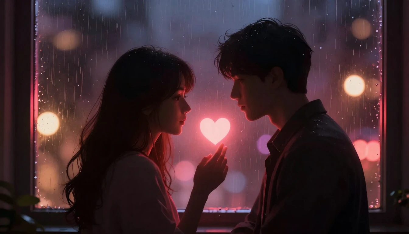 A highly detailed and romantic digital art illustration focu...