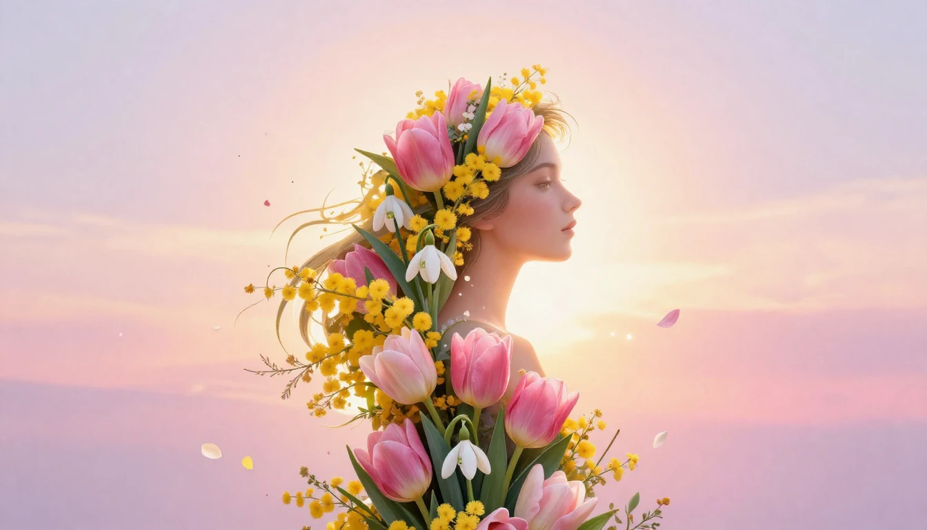 A vibrant and elegant illustration celebrating International...