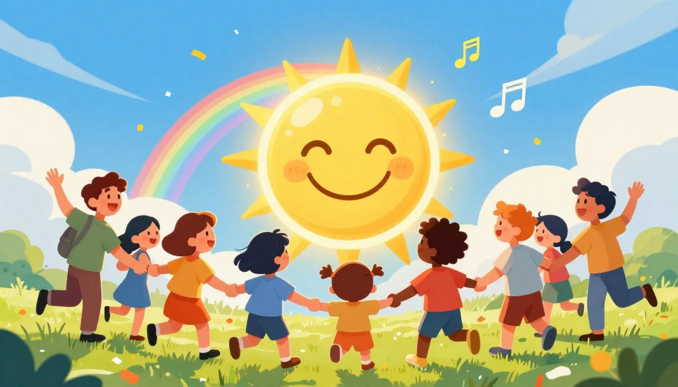 A vibrant and colorful digital art illustration depicting a ...