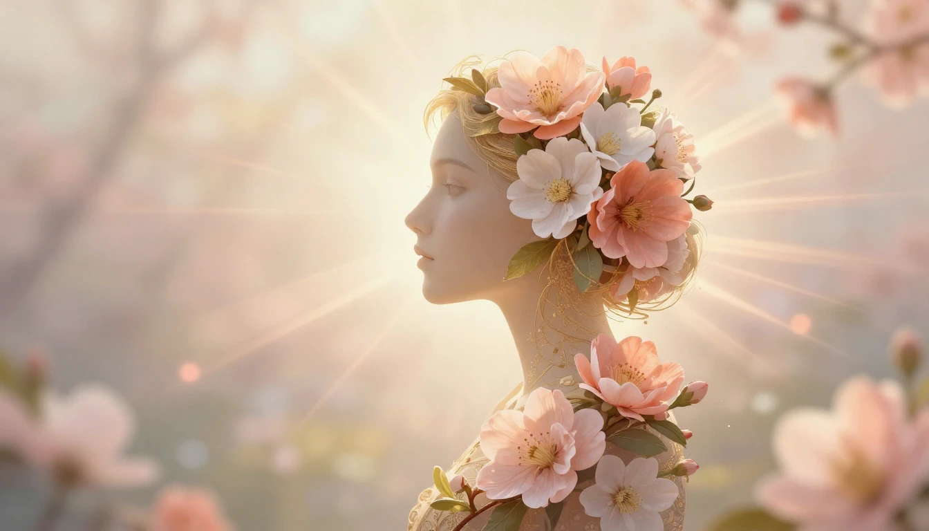 A delicate and artistic conceptual illustration for Internat...