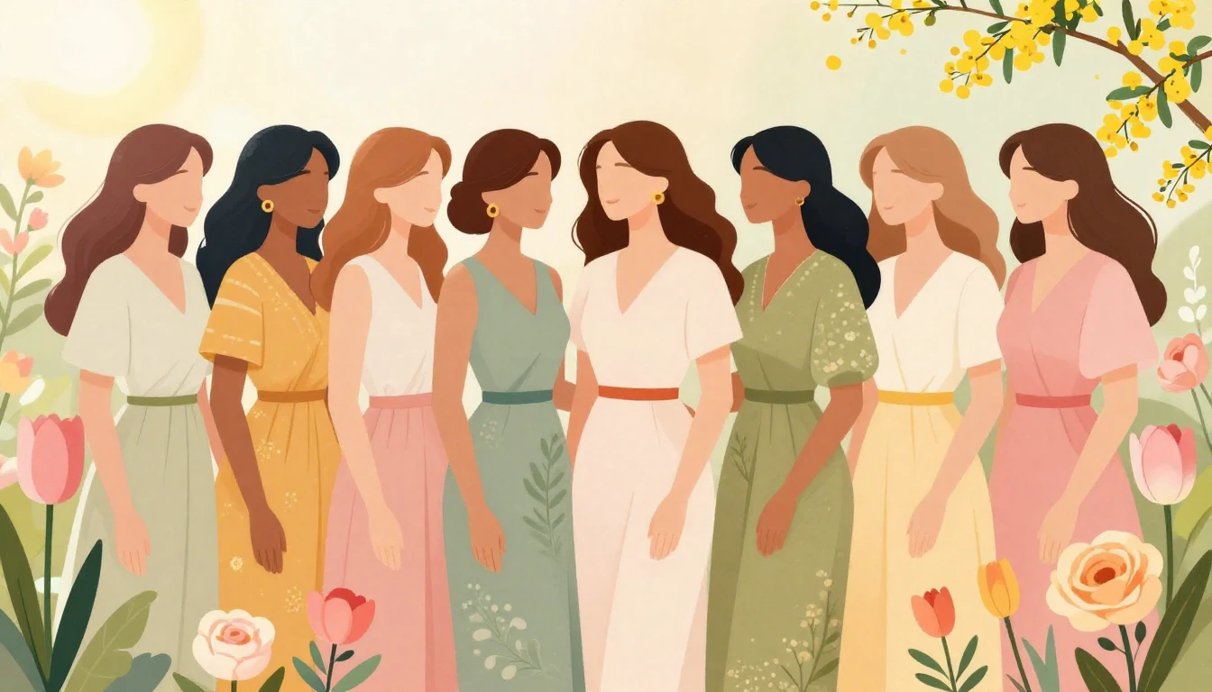 A beautiful and elegant illustration celebrating Women's Day...