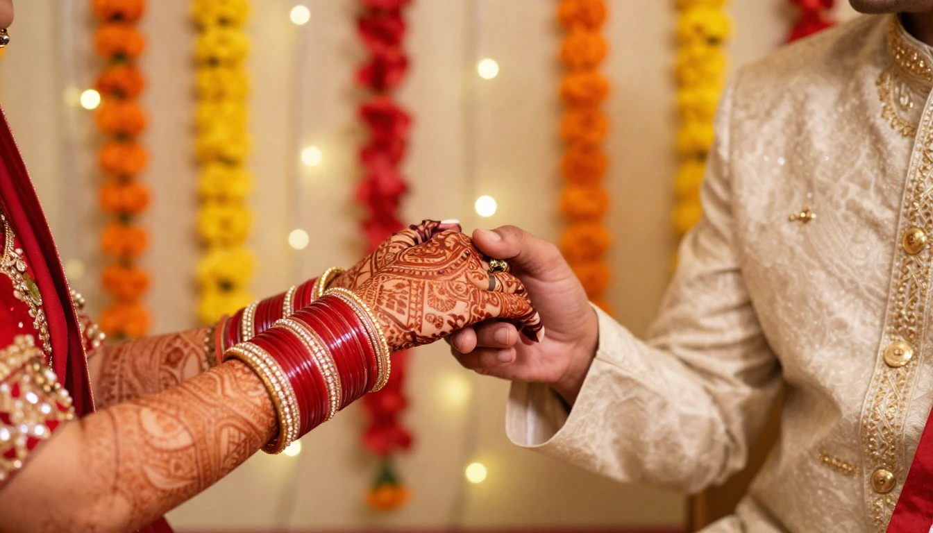 A vibrant and celebratory close-up composition focusing on t...