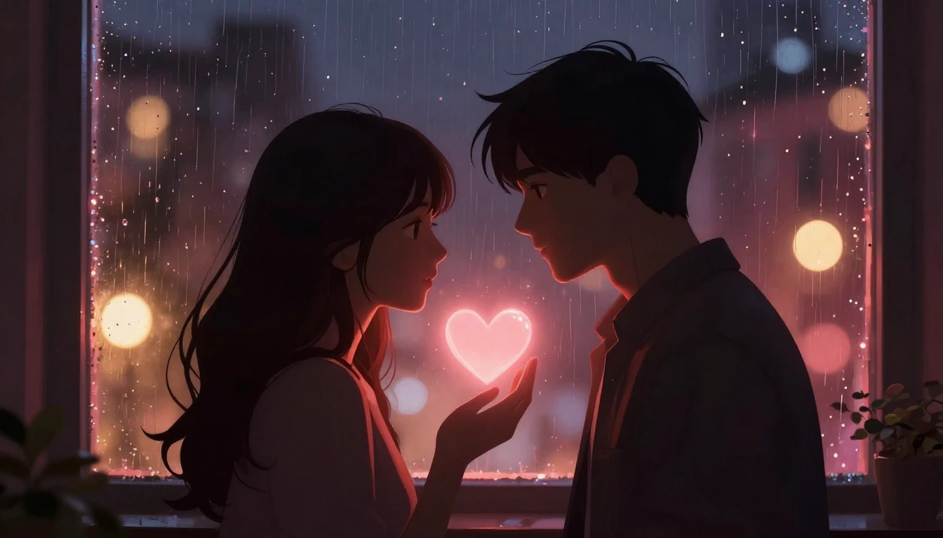 A highly detailed and romantic digital art illustration focu...