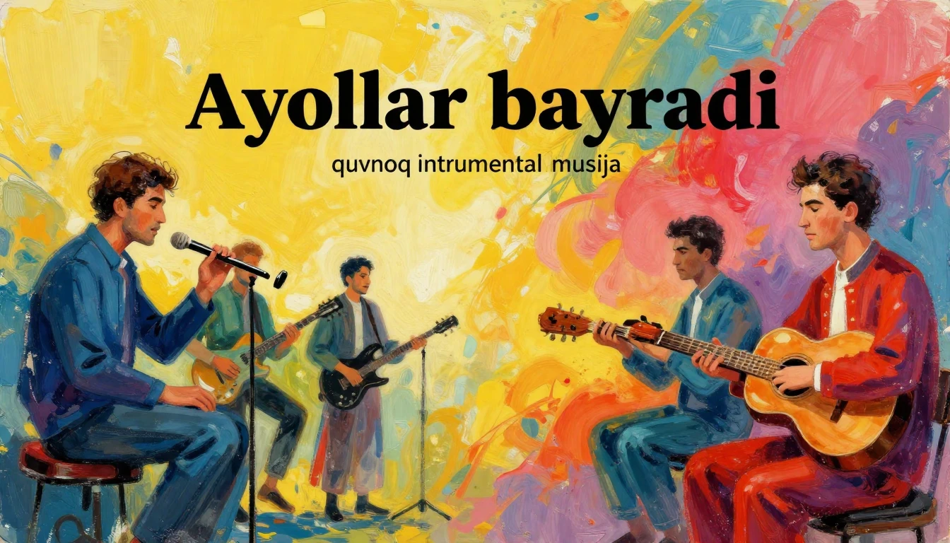 Album cover art for instrumental music about Ayollar bayrami...