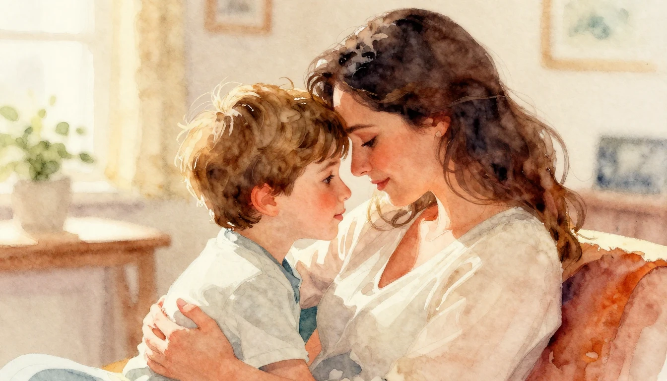 A beautiful and emotional watercolor painting for a song alb...