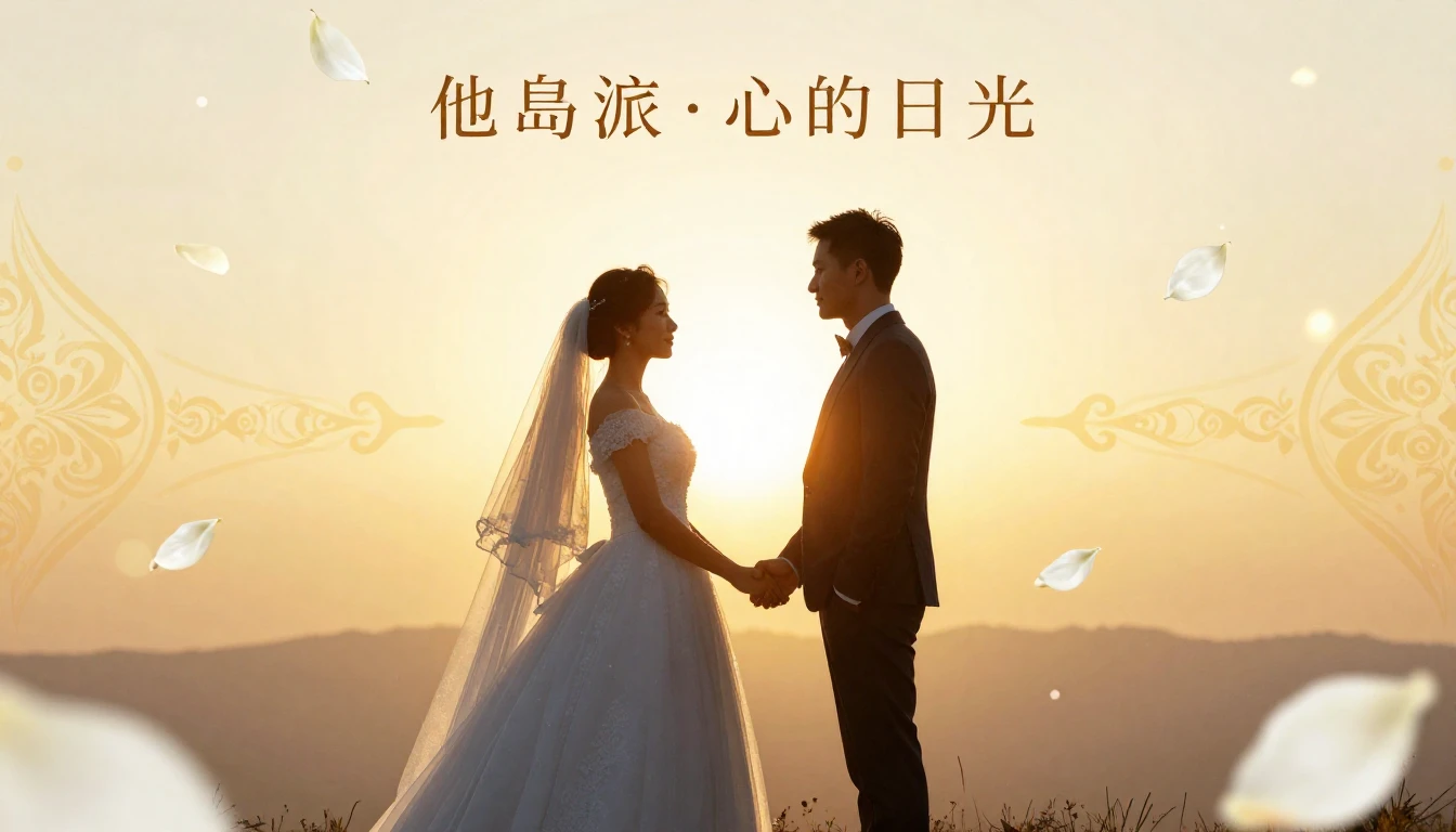 A romantic and festive music album cover. In the center, sil...