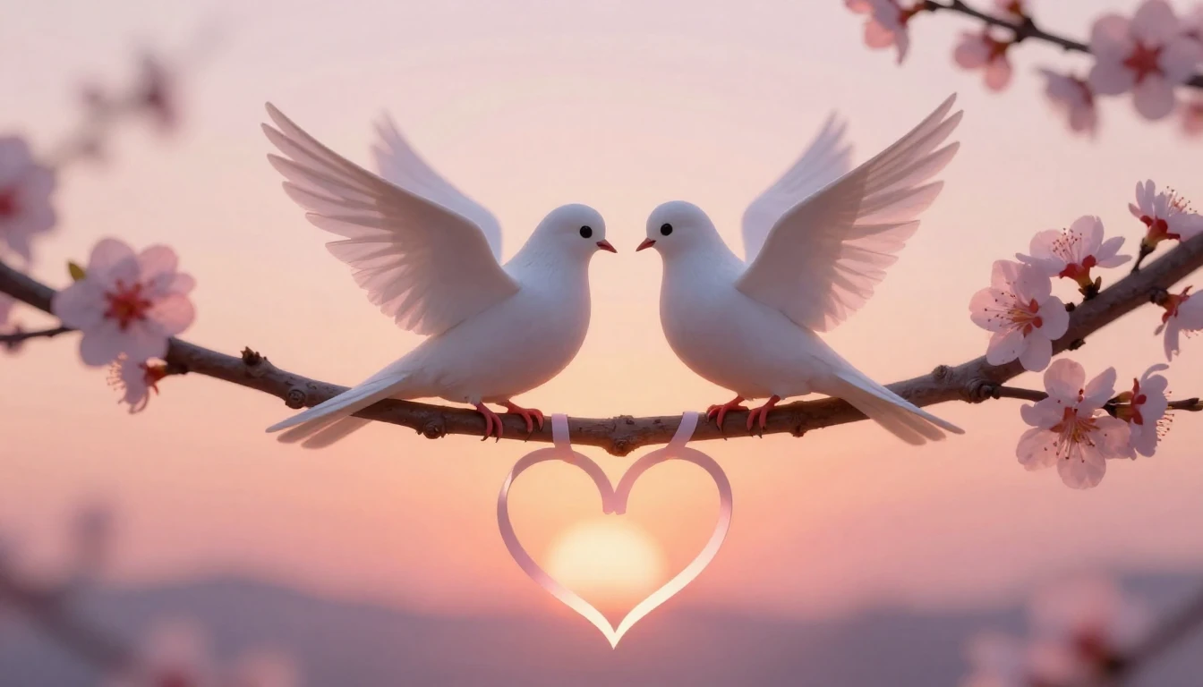 A heartwarming artistic composition symbolizing connection a...