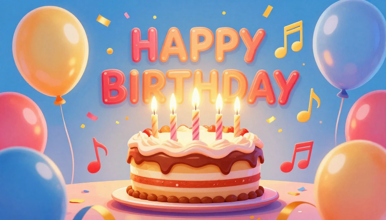 A vibrant and festive digital art illustration representing ...