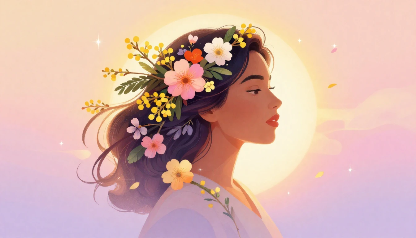 A vibrant and elegant digital art illustration celebrating I...