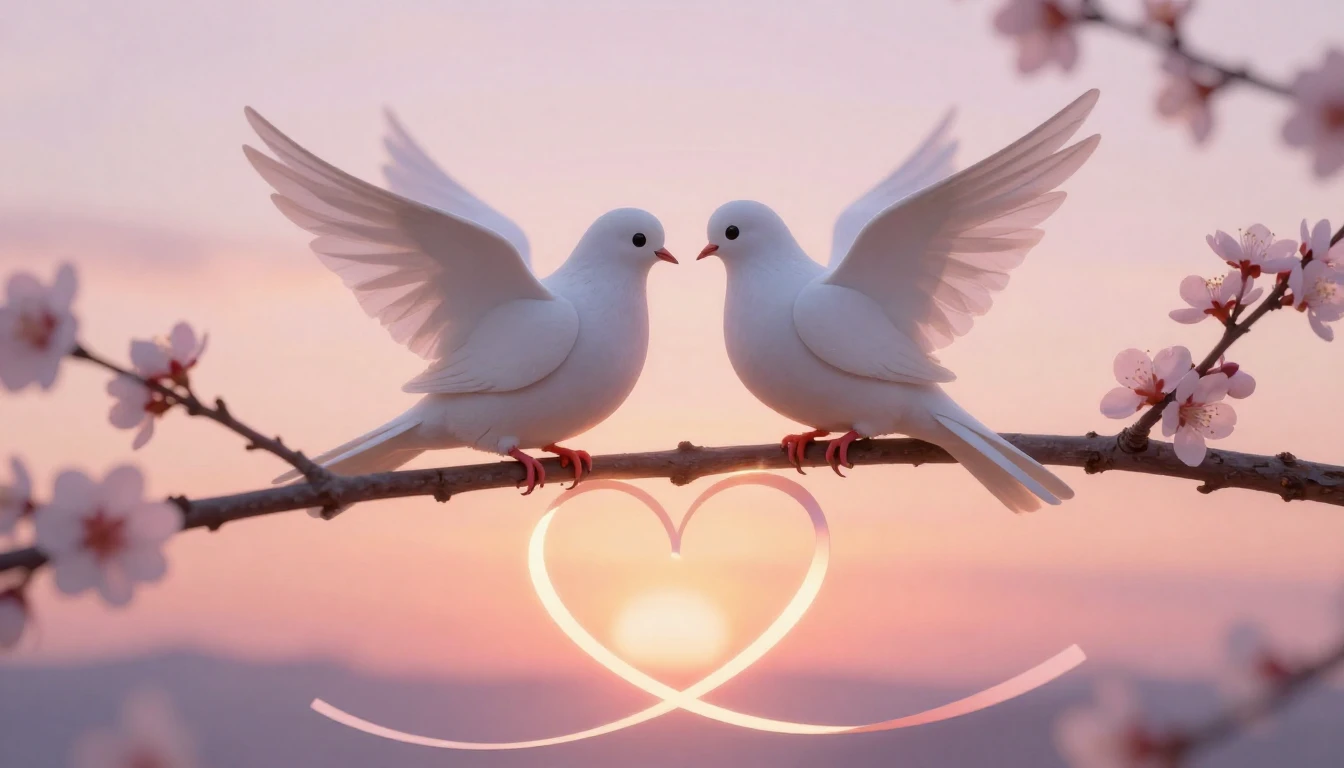 A heartwarming artistic composition symbolizing connection a...