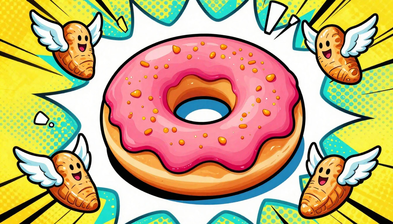 A vibrant and energetic Pop Art illustration celebrating Fat...