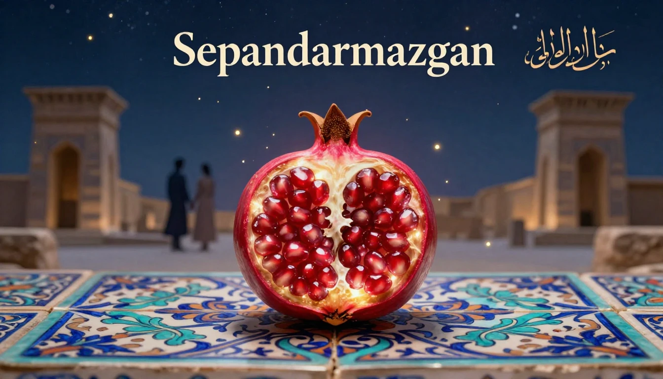 A romantic and conceptual album cover representing Sepandarm...