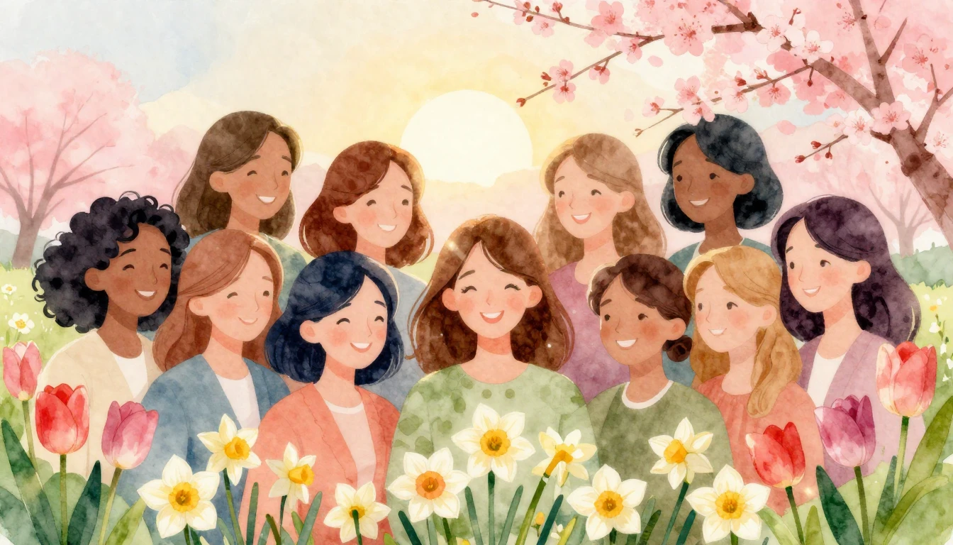 A beautiful and uplifting watercolor illustration representi...