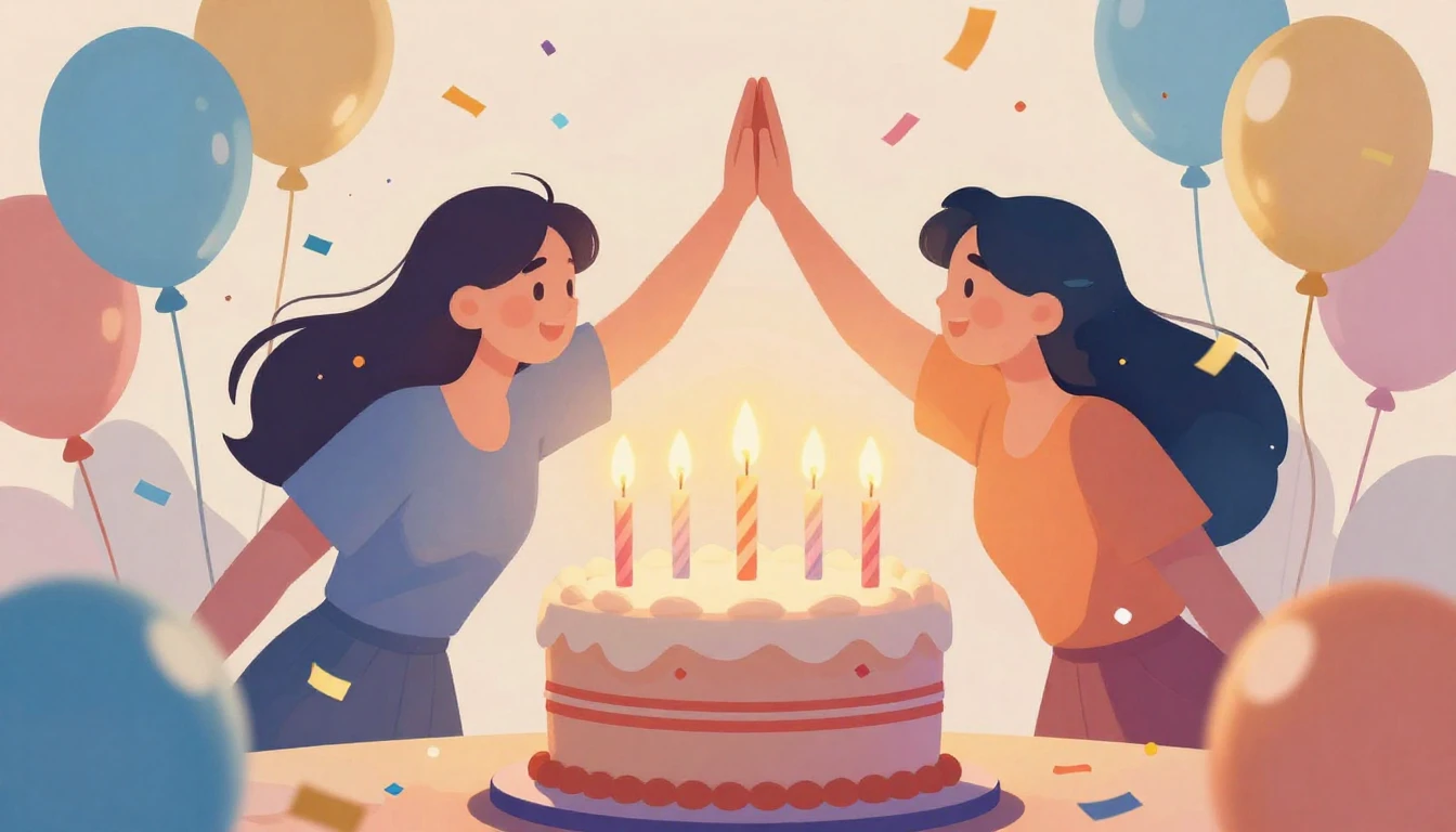 A vibrant and festive digital art illustration representing ...