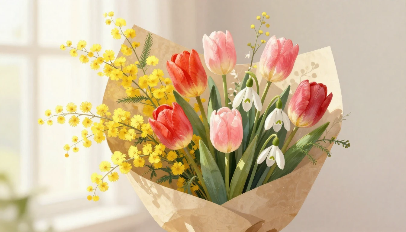 A beautiful and delicate illustration symbolizing Internatio...