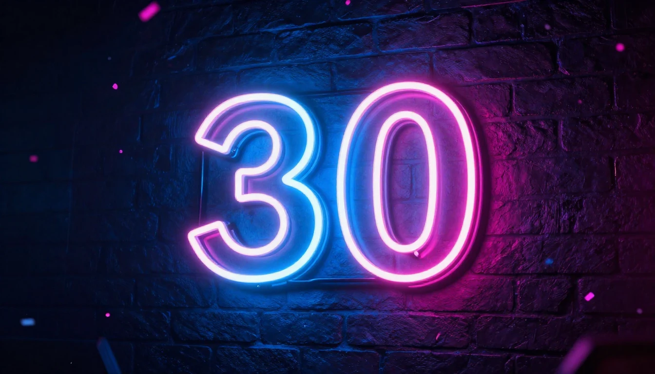 A glowing neon sign mounted on a dark textured brick wall di...