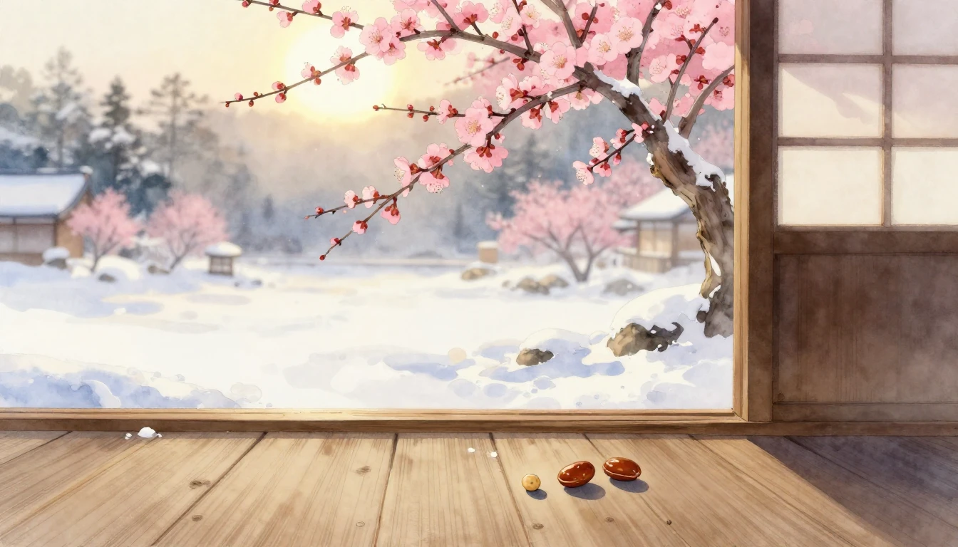 A beautiful watercolor painting depicting the transition fro...