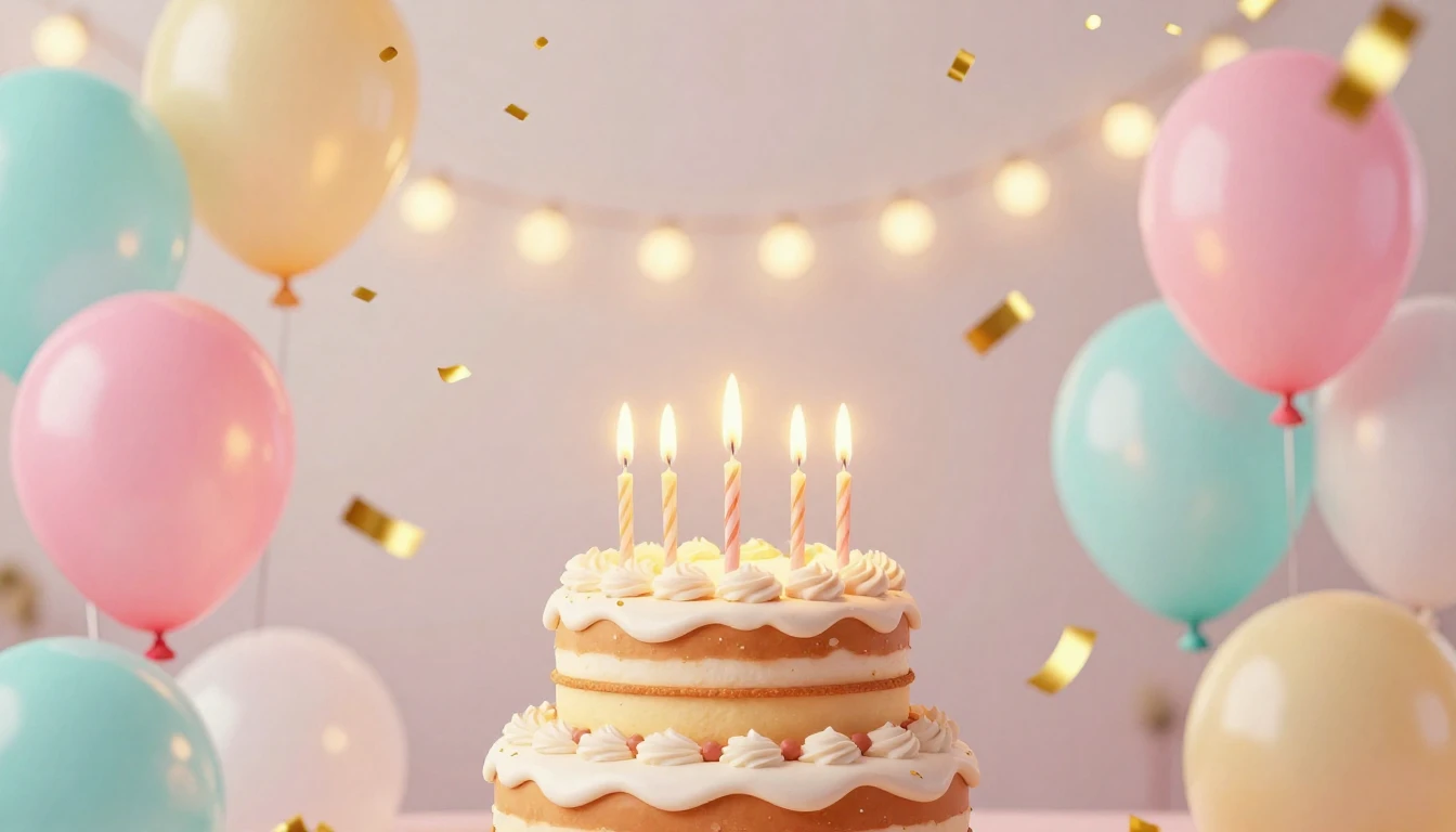 A vibrant and joyful digital art illustration celebrating a ...