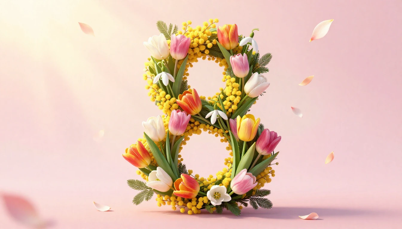 A festive and elegant composition celebrating International ...