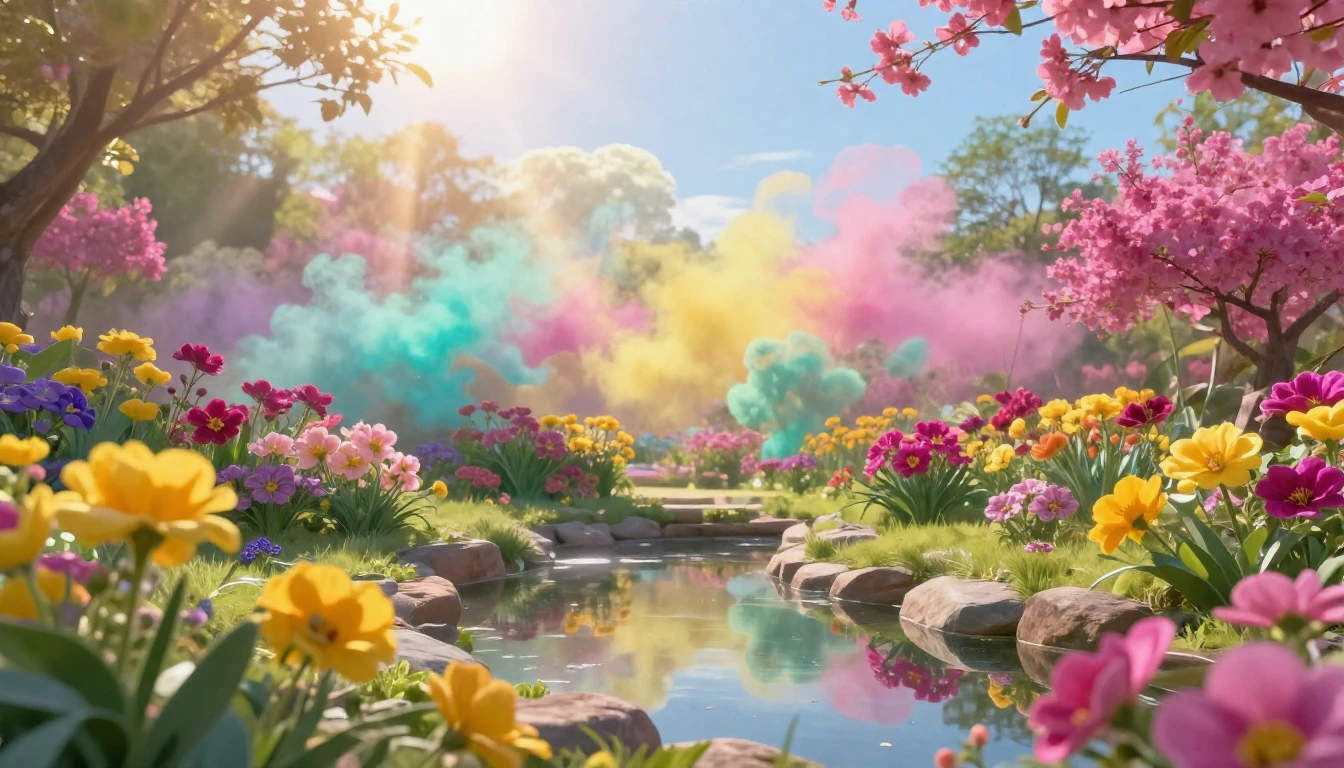 A vibrant and harmonious scene representing the Spring Festi...