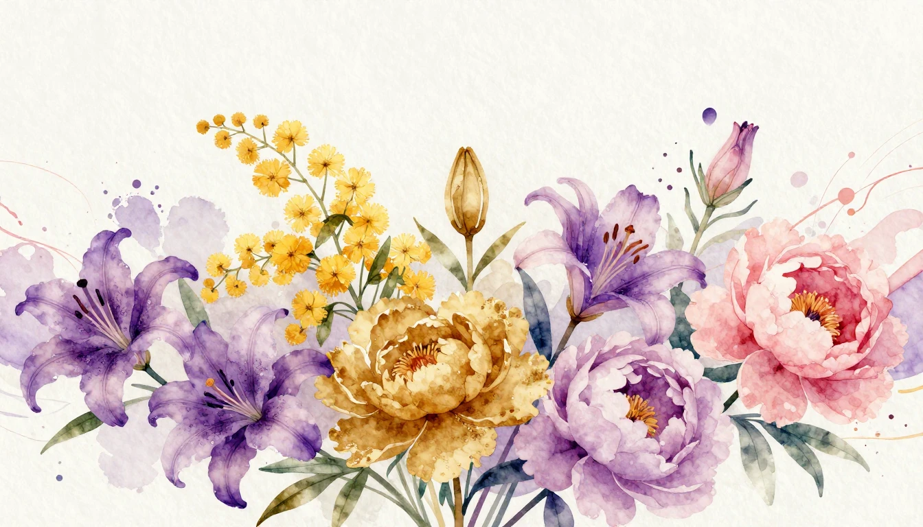 A vibrant and artistic watercolor painting representing grow...