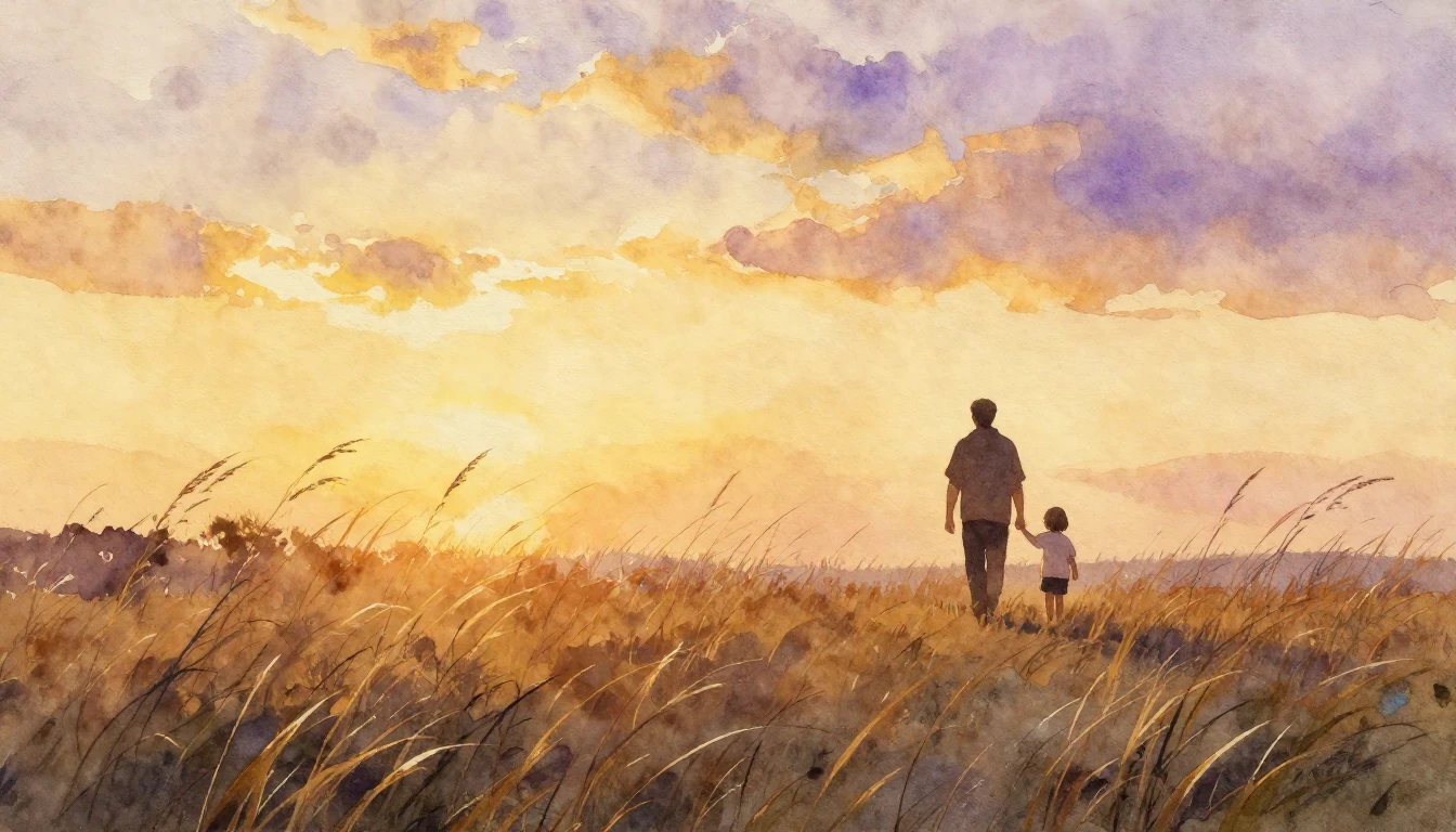 A beautiful watercolor painting depicting a serene landscape...