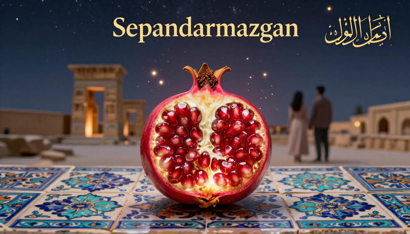 A romantic and conceptual album cover representing Sepandarm...