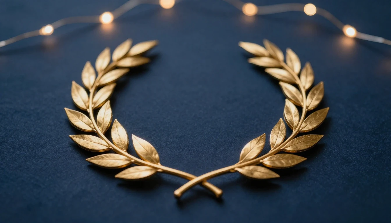 A sophisticated and elegant composition featuring a single g...