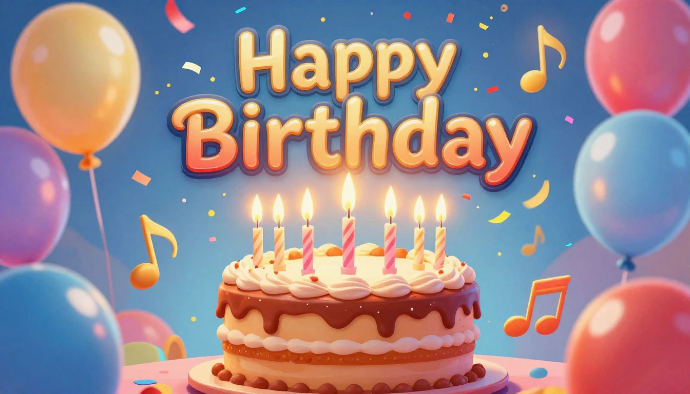 A vibrant and festive digital art illustration representing ...