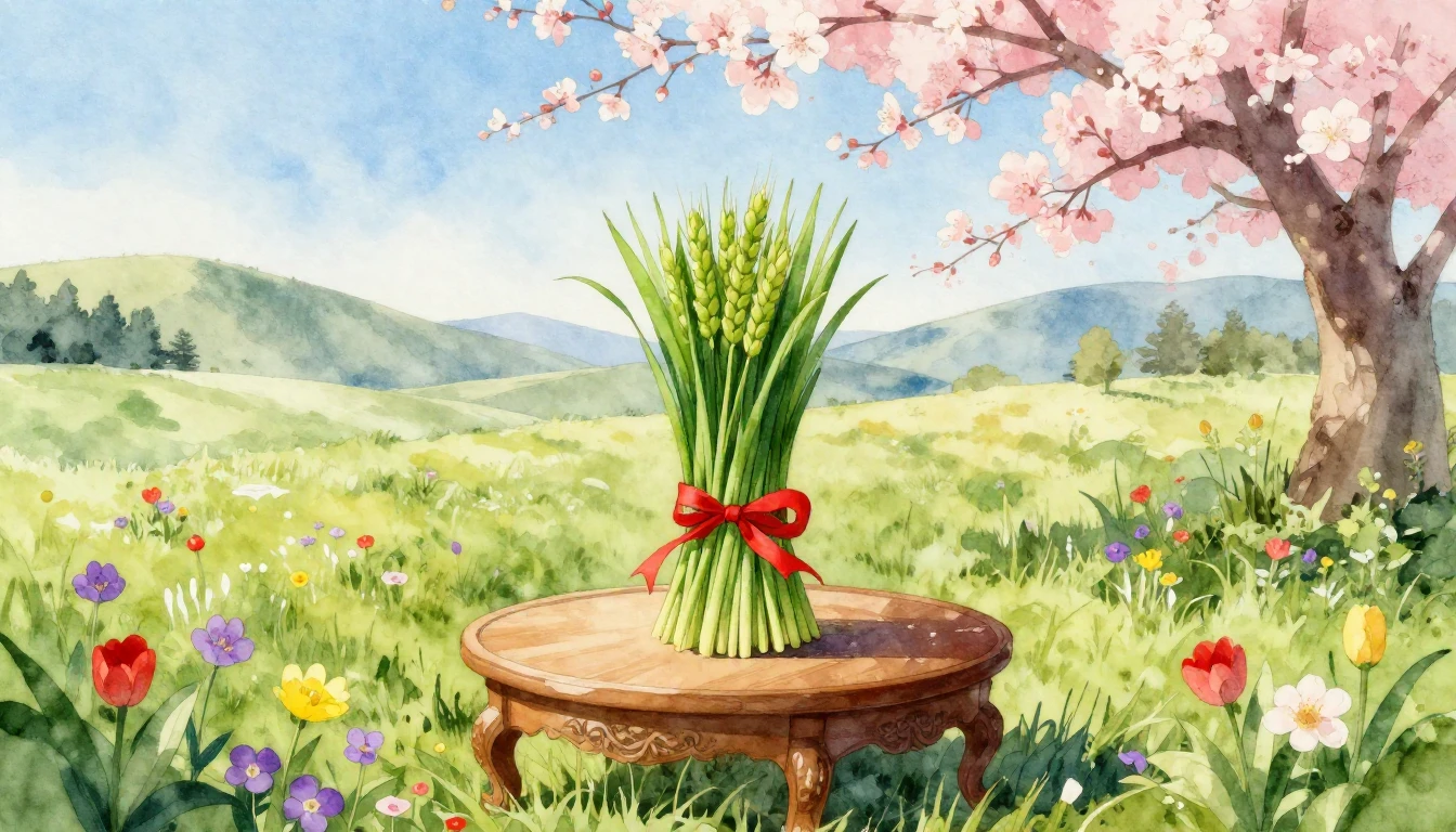 A vibrant and delicate watercolor illustration capturing the...