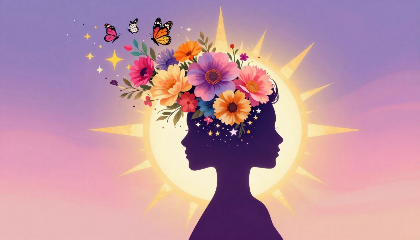 A vibrant digital art composition symbolizing female empower...