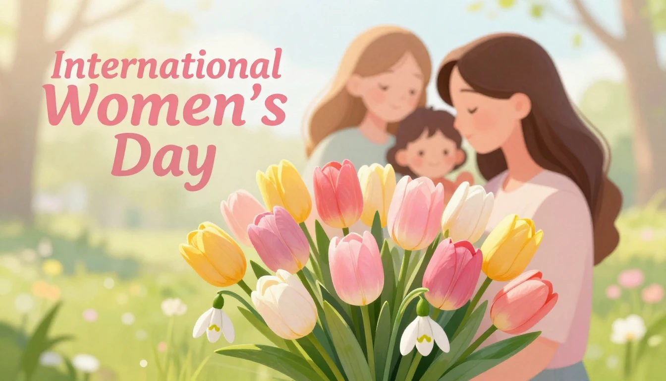 A heartwarming digital art illustration for a song cover abo...