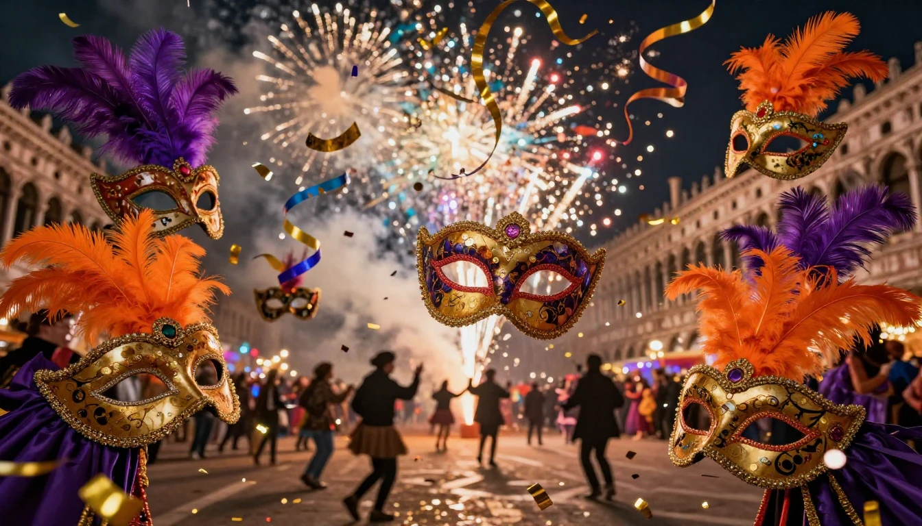 A vibrant explosion of colors representing a traditional Car...